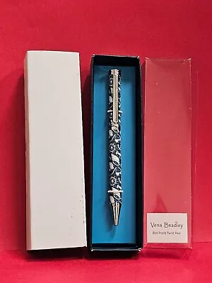 NIB Vera Bradley In SHORE ENOUGH Ball Point Twist Pen Black Ink Refill Capable • $14.75