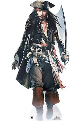 Captain Jack Sparrow With Sword Lifesize Cardboard Cutout  - Johnny Depp POTC • £39.99