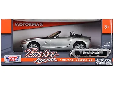 Bmw Z4 Convertible Silver 1/24 Diecast Model Car By Motormax 73269 • $19.99