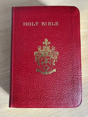 Eyre & Spottiswoode Ruby Text Bible Leatherette Semi-Yapp Round Corners Gilt Edg • £8