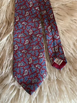 Men's Paisley 100% Silk Tie By CARPINI • £9.75