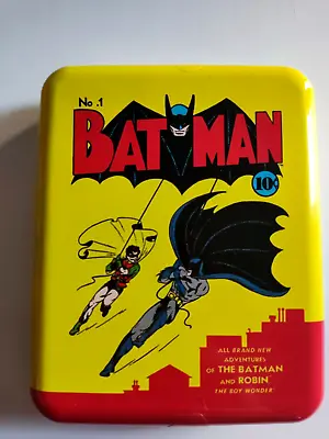 Collectible Batman Dc Playing Cards Comics Tin Case • $23