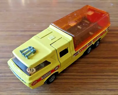 Matchbox Super Kings K-7 Racing Car Transporter 1972 Yellow Vintage Toy • £6