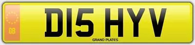 Dishy V NUMBER PLATE D15 HYV CHERISHED CAR REG DISH SKY SAT DISHY NO ADDED FEES • £999