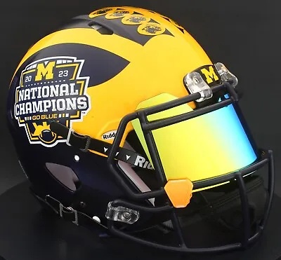 MICHIGAN WOLVERINES NCAA Riddell Speed Full Size AUTHENTIC Football Helmet • $479.99