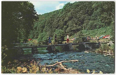 Exmoor Somerset Tarr Steps - Vintage Postcard R26 • £2.20