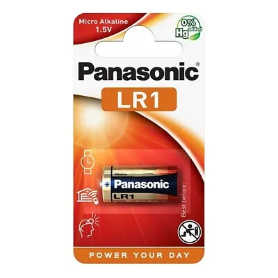 Panasonic LR1  Alkaline Battery 1.5V - N KN E90 MN9100 AM5 910A 4001 • £2.59