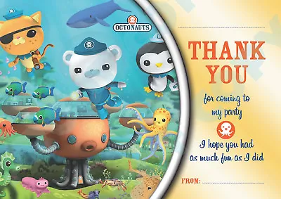 OCTONAUTS Pack Of 10 THANK YOU CARDS Kids Children Birthday • £2.99