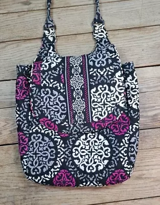 Vera Bradley Bag Canterberry Magenta (retired) Shoulder Purse Magnet Closure • $11