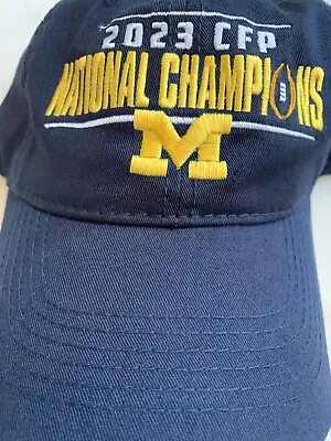 Michigan Wolverines 2023 CFP National Champions Hat Navy New • $28