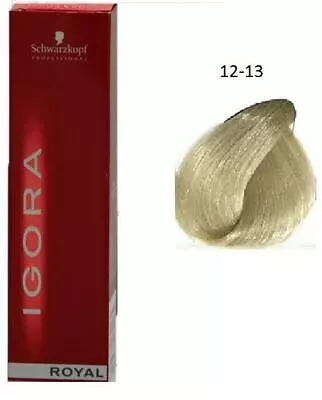 SCHWARZKOPF PROFESSIONAL IGORA ROYAL COLOR 12-13 Special Blonde Cendre Matt 60g • $19.95