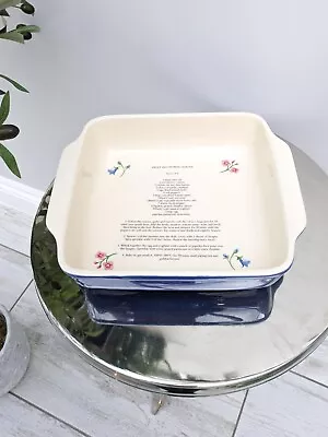 Vintage Jane Asher @ Debenhams 1980 Oven To Table Roasting Dish Tray With Recipe • £16