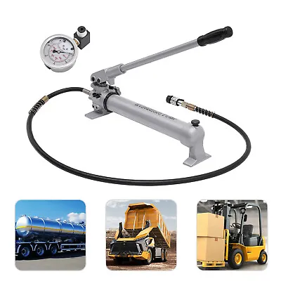 Manual Hydraulic Hand Pump Hydraulic Hand Pump With Pressure Guage US STOCK • $128