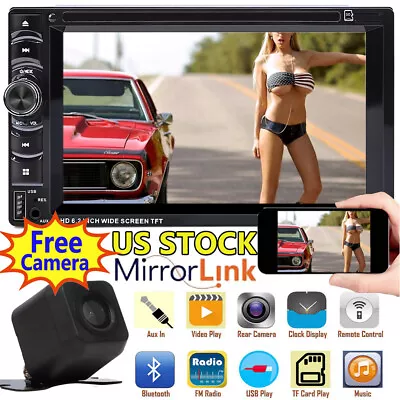 Mirror Link For GPS Car Stereo DVD CD Player 6.2  Radio SD/USB In-Dash + Camera • $113.29