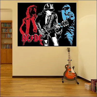 £3.49 • Buy ACDC  Digital Vinyl Full Colour Wall Sticker Decal Created UK  21-170 Cm(67inch)
