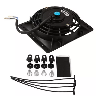 6 Inch Slim Electric Fan Radiator Cooling Fans&Mount Universal Pull Push 12V 80W • $37.99