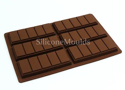 6 Cell 5 Chunk Chocolate Bar Candy Silicone Mould Snap Wax Melt (56g) • £7.99