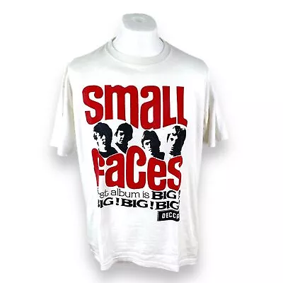 Small Faces T Shirt White XL Band T Shirt Graphic Tee UK Guitar Tee Rock Band • £25