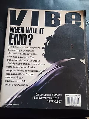 VIBE Magazine May 1997 Notorious B.I.G. RIP Bad Boy Death Row • $100