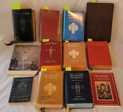 YOU CHOOSE Vintage Catholic Prayer Books Daily Missals Mass • $5.95