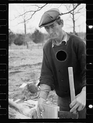£9.80 • Buy Splitting Shingles,Froe,Maul,Coalins Project,Farm,Kentucky,KY,FSA,1936,Mydans,11