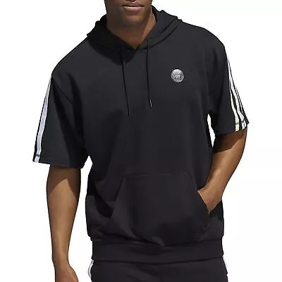 [HB6757] Mens Adidas Donovan Mitchell Short Sleeve Hoodie • $49.99