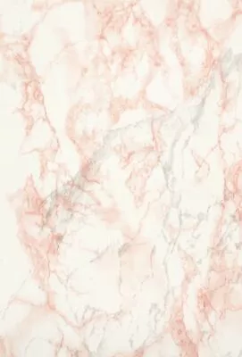 Alkor Carrara  Marino Pink Marble Sticky Back Plastic Self Adhesive Vinyl Film • £6.38