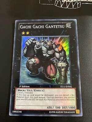 Yugioh Gachi Gachi Gantetsu Super Rare Ys11-en042 1st Edition Rank 2 Xyz • $1.74