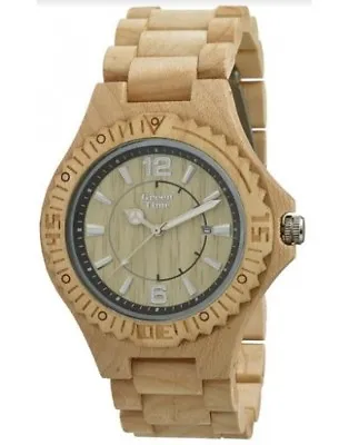 Greentime ZW057B Wood Acero Maple Wood Wristwatch Maple Wood Watch En Érable Watch • $113.97