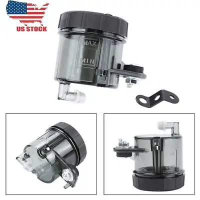 Motorcycle Front Brake Clutch Master Cylinder Fluid Reservoir Black Tank Oil Cup • $11.88