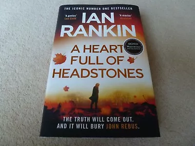 A Heart Full Of Headstones - Ian Rankin - NEW Signed 1st/1st UK HB (Waterstones) • £30