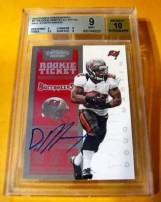 DOUG MARTIN - 2012 Contenders Rookie Ticket Variation SP /125 Autograph Bucs BGS • $44.95