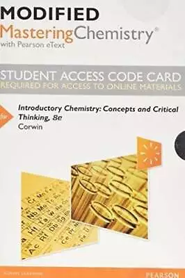 Modified Mastering Chemistry Concepts And Critical Thinking 8th Edition Code • $94.99