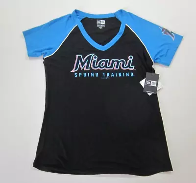 Miami Marlins T-Shirt Womens Size Small Short Sleeve V-Neck Spring Training • $10