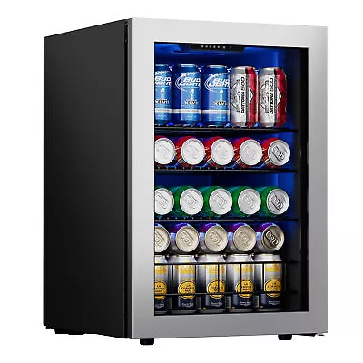 Ca'Lefort Beverage Cooler Refrigerator 80 Cans Capacity Mini Bar Fridge  • $288.99