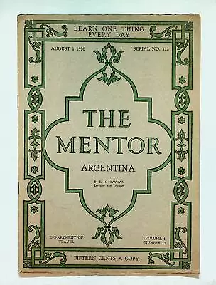 Mentor Magazine #112 VG+ 4.5 1916 • $23