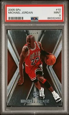 2005 UD SPX Michael Jordan #10 Chicago Bulls Upper Deck Basketball PSA 9 Mint • $39.99