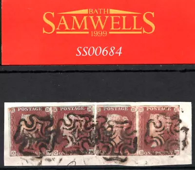 GB QV PENNY RED SG.7 1d Plate 10 (OG-OH) Plate 8 (BA-BB) PAIRS Cat £1075- SS684 • £229.99