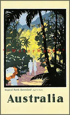 Queensland Australia 1923 Tropical North Vintage Poster Print Retro Style  Art • $21.58