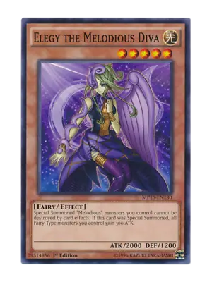 Elegy The Melodious Diva - Mint / Near Mint Condition YUGIOH Card • $1.50