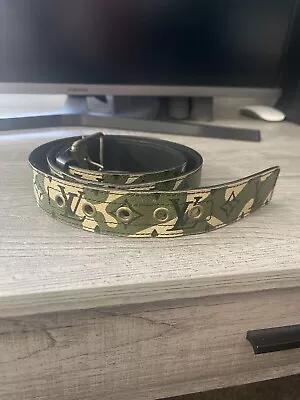 Louis Vuitton X Takashi Murakami Belt Monogramouflage Green  • $1300