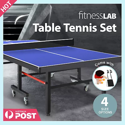 FitnessLab Table Tennis Table Kit Ping Pong Set Retractable Net Rack Foldable • $569