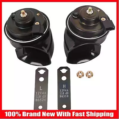 2PCS Black 12V BX Trumpet Horn Kit For Toyota 4 Runner Avalon Camry • $30.13