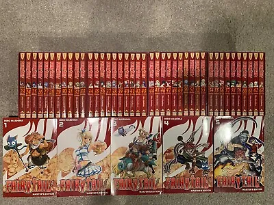 Fairytail Manga Series Complete Vol 1-63 Box Set (Master Edition Vol. 1-5) • £261.39