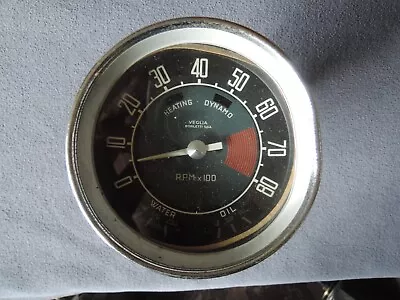 Alfa Romeo GIULIA SUPER Used Original Veglia TACHOMETER W/ Water & Oil Gauges • $110