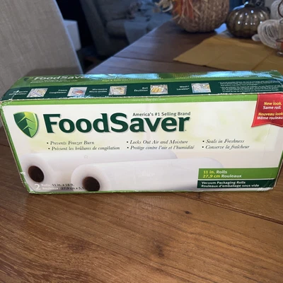 $11.24 • Buy Foodsaver Vacuum Packaging 2 Rolls 11 In. X 18 Ft.   S1