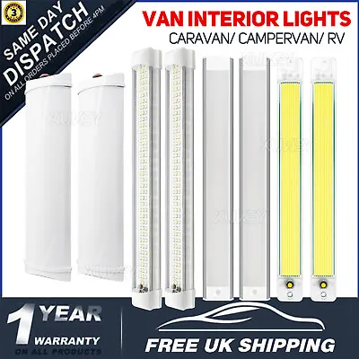 48/72/108 SMDs Caravan Led Lights Van Interior Light Bar 12V 24V Campervan Boat • £20.10