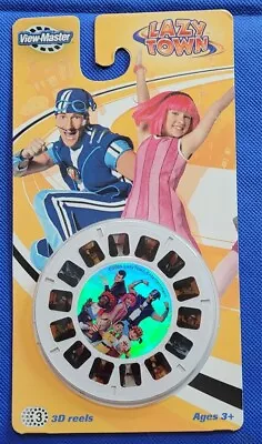 SEALED Lazy Town TV Show Sportacus Robbie Rotten View-master 3 Reels Set • £67.55