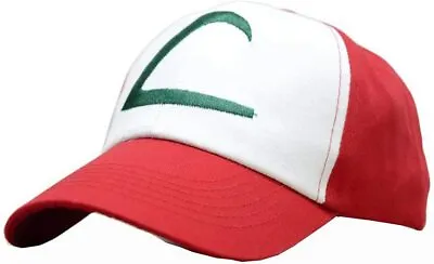 £10.99 • Buy UK Seller Pokemon Ash Ketchum Cap Embroidered Hat One Size White/Red Unisex Hat