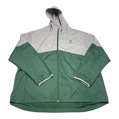 Men's Under Armour Michigan State Spartans Hooded Windbreaker Jacket Size XXL • $25.59